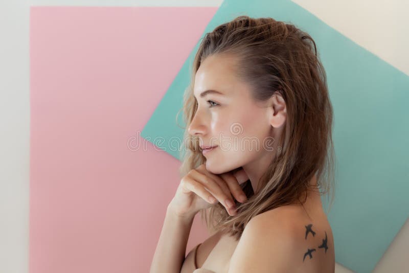 Natural Beauty of a Young Woman royalty free stock photos Natural Beauty of a Young Woman royalty free stock photos