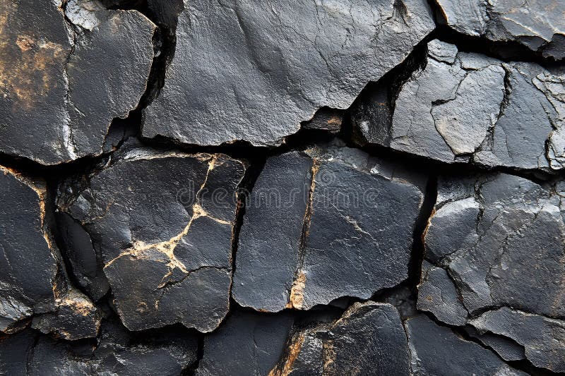 Natural Black Rock Texture for Background Design and Decor Projects Generative AI royalty free illustration