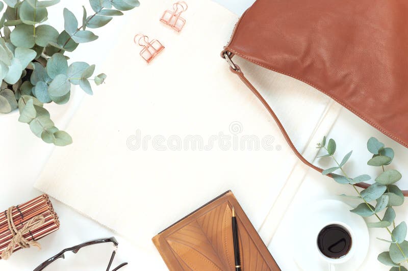 Natural color elegant flat lay royalty free stock photos