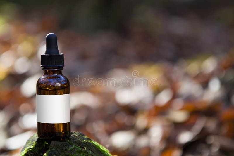 Natural cosmetic concept - oil for beard.