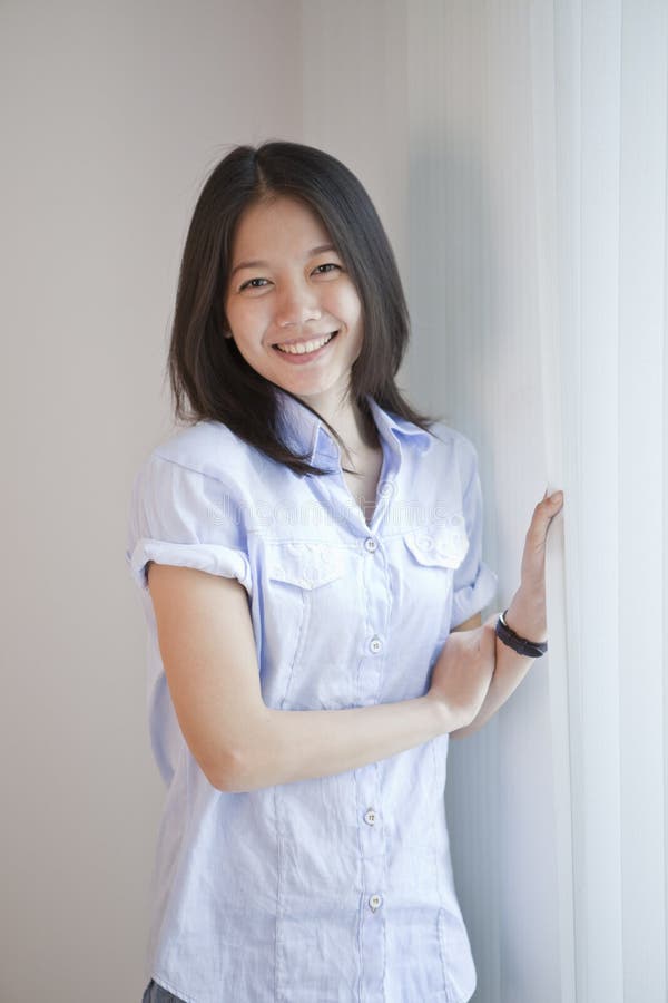 Natural Face With No Make Up Of Asian Teen Stock Image Image Of East Shirt 31411515