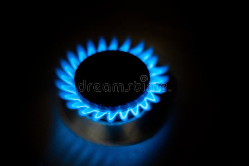 Natural Gas Burning a Blue Flames Stock Photo Image of blaze