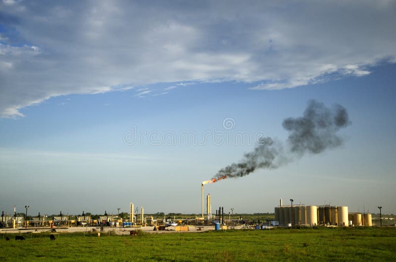 Flaring Natural Gas stock photo. Image of flames, diesel 15666366