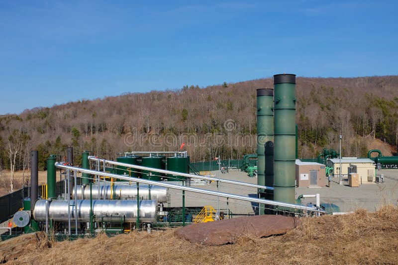 Natural Gas Gathering Station royalty free stock photography Natural Gas Gathering Station royalty free stock photography