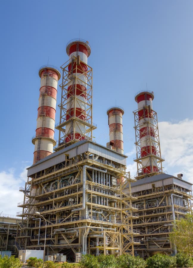 Natural gas power plant stock photo. Image of generation - 26572206