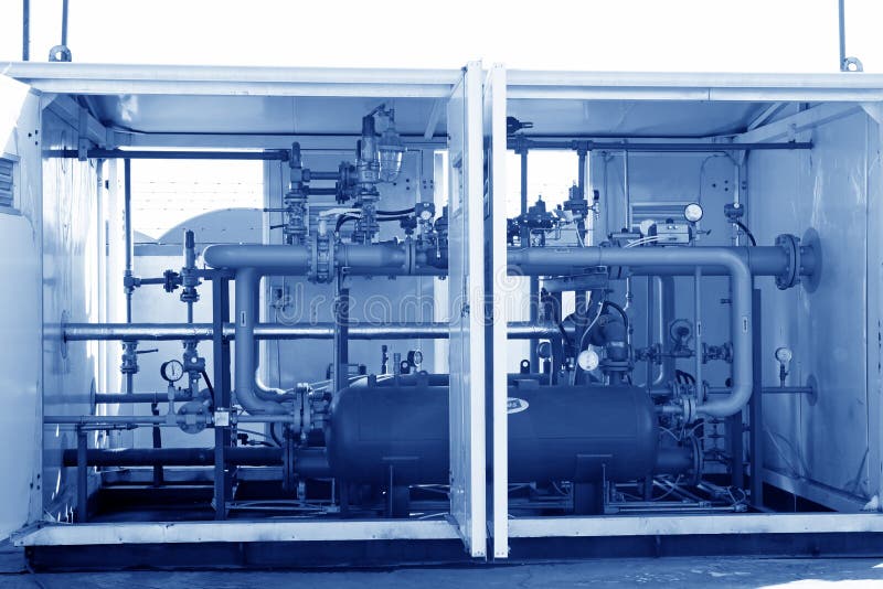 Natural Gas Supply Equipment Stock Photo Image of steel, power 27470272