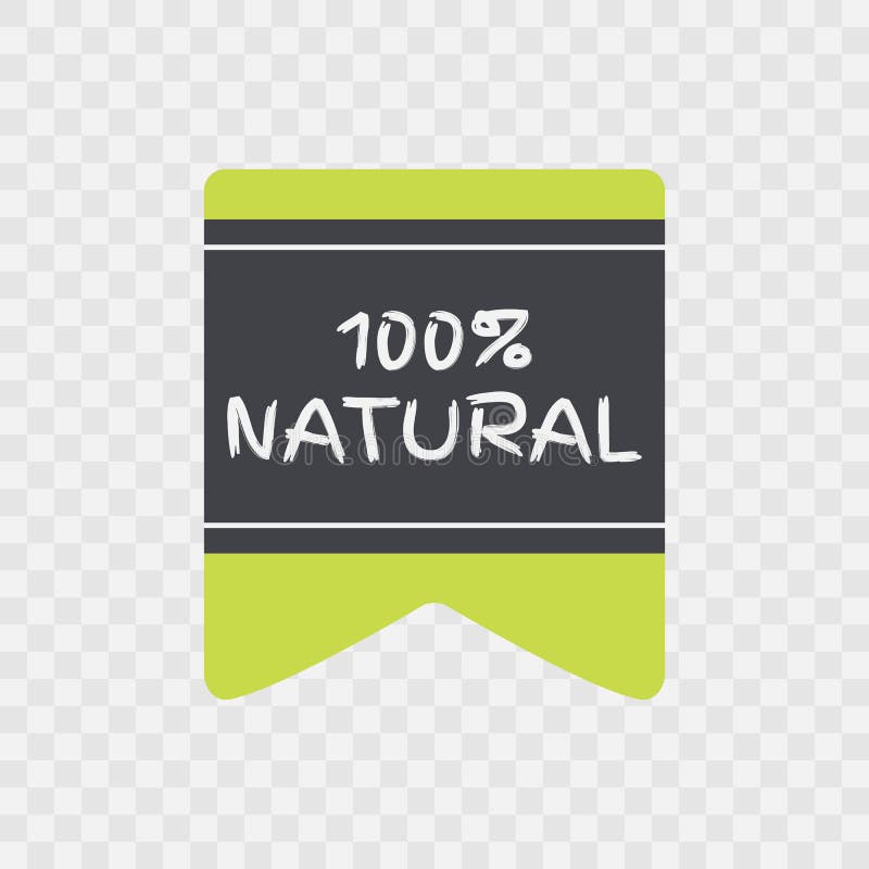 100 natural logo symbol transparent background Vector Image