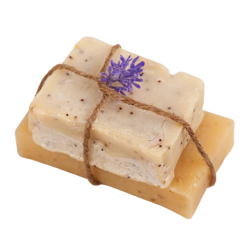 Natural homemade soap set stock image. Image of honey 77615927
