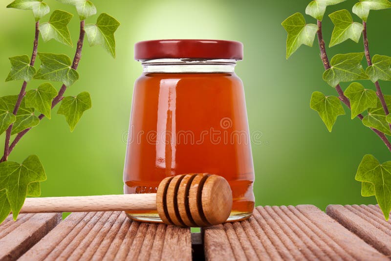 Natural honey stock photography
