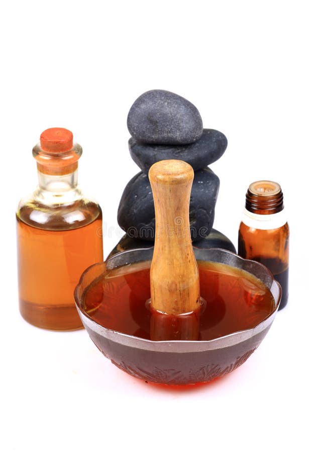Natural honey spa stock photo