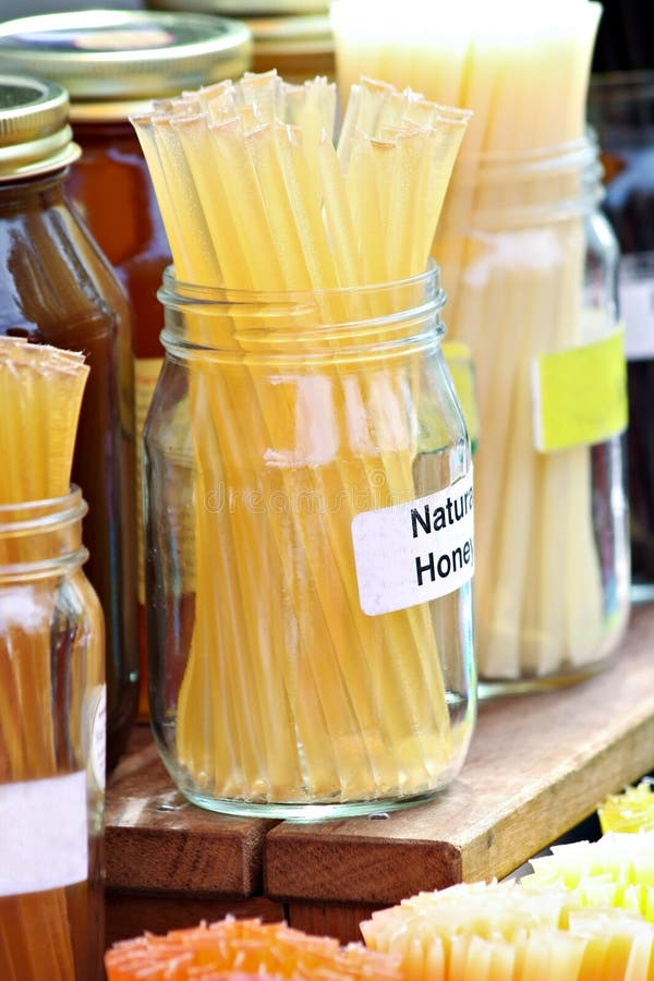Natural Honey Sticks royalty free stock photography