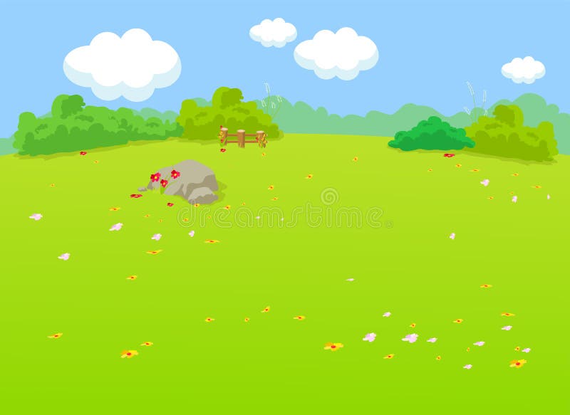 The Natural Landscape Cartoon Background Stock Vector - Illustration of  green, cloud: 45815369