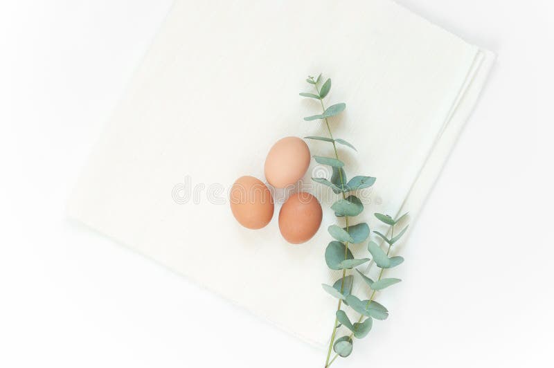 Natural minimal Easter composition royalty free stock photos