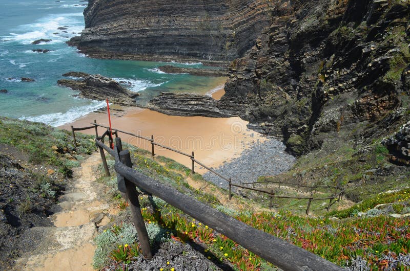 Cliffs and dunes at the Costa Vicentina Natural Park, Southwestern Portugal