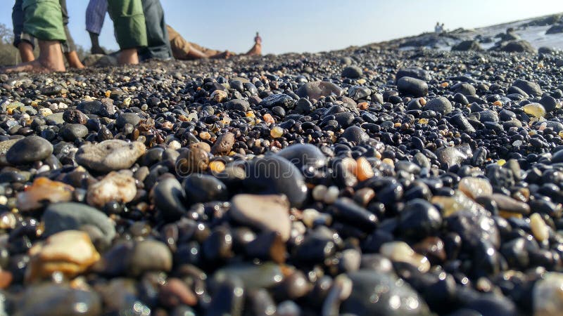 Natural pebbles on ocean shore, royalty free stock images Natural pebbles on ocean shore, royalty free stock images