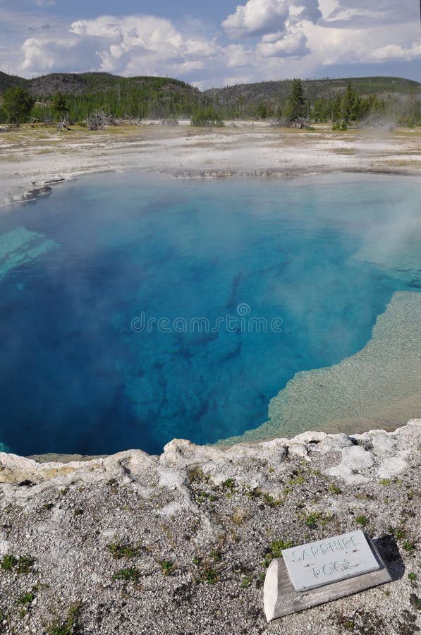 Natural pool in Yellow Stone park