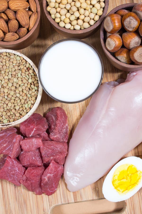 Natural Products Containing Plant and Animal Proteins. Stock Image Image of ingredient