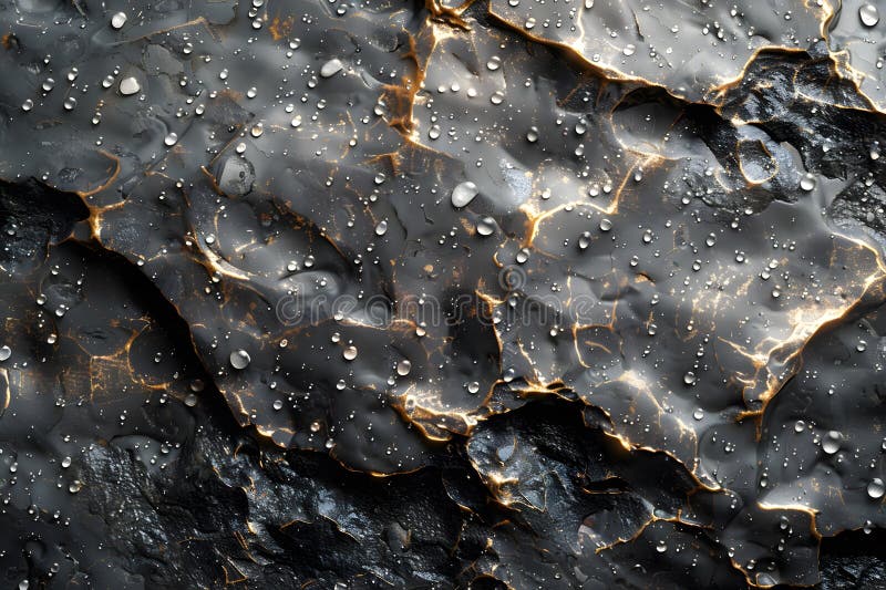 Natural Rock Surface with Water Droplets Abstract Texture for Design, Backgrounds, and Art Projects Generative AI stock illustration