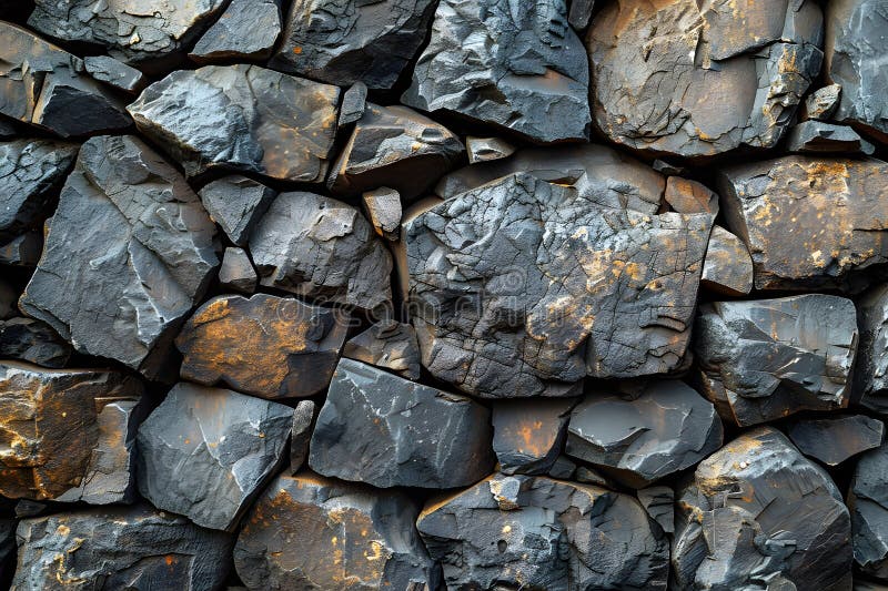 Natural Rock Wall Texture - Stone Pattern Background for Design Use Generative AI stock illustration