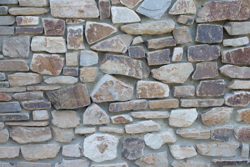 Natural Rough Stone Wall - Texture Stock Photo - Image of random ...