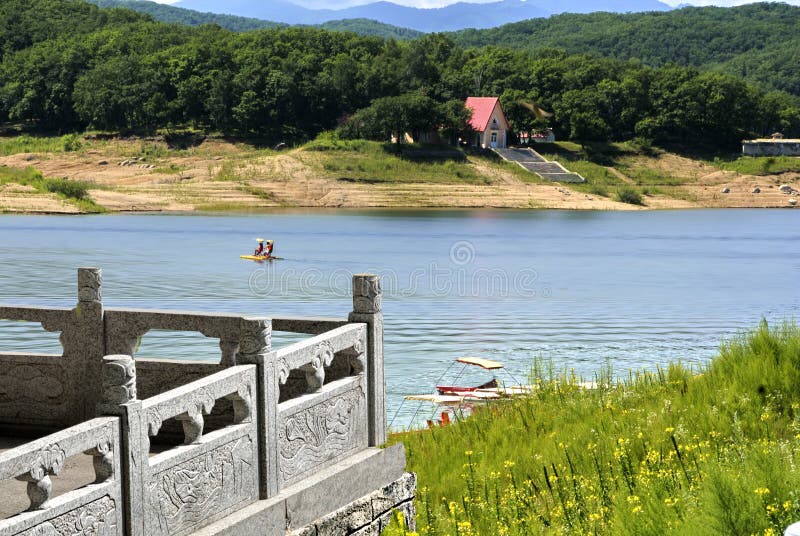 Natural scenery, jilin province SongHua lake