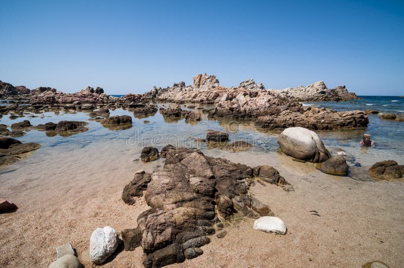 Natural sea landscape in Sardinia stock photography Natural sea landscape in Sardinia stock photography