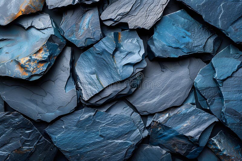 Natural Slate Rock Texture Background: High-Resolution Stone Surface for Design, Print, or Web Projects Generative AI stock illustration