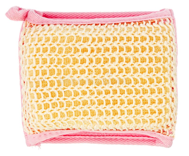 Natural Textile Bath Sponge with Rope Handle Stock Photo Image of lace, object 16483696