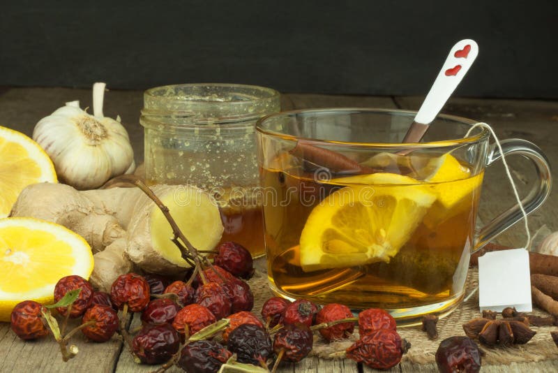 Natural Treatment for Colds and Flu. Ginger Lemon Honey Garlic and ...