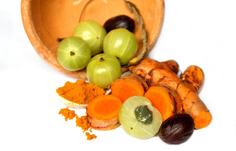 Natural Turmeric and Amla stock image. Image of gooseberry 82998499