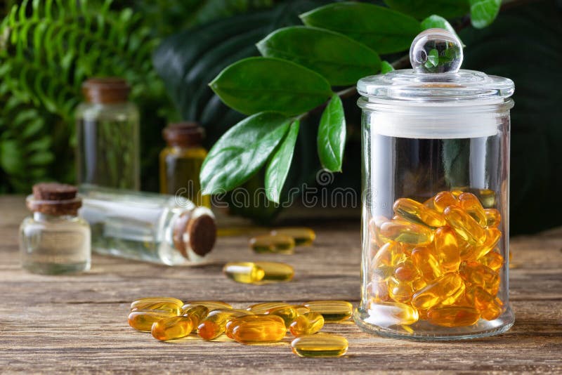 Natural vitamins and supplements. Herbal medicine pills royalty free stock image Natural vitamins and supplements. Herbal medicine pills royalty free stock image