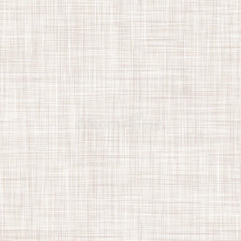 Natural White Gray French Linen Texture Background. Old Ecru Flax Fibre Seamless Pattern. Organic Yarn Close Up Weave vector illustration