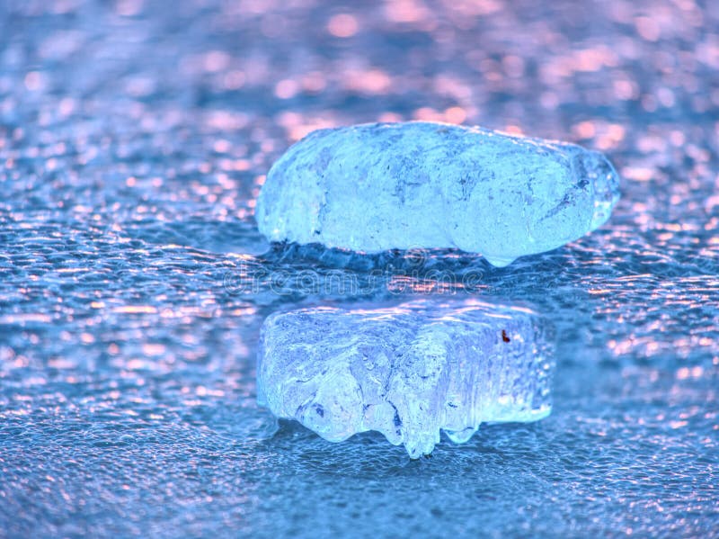 Natural winter icy background of defocused ice with copy space. Blue purple colors royalty free stock images Natural winter icy background of defocused ice with copy space. Blue purple colors royalty free stock images
