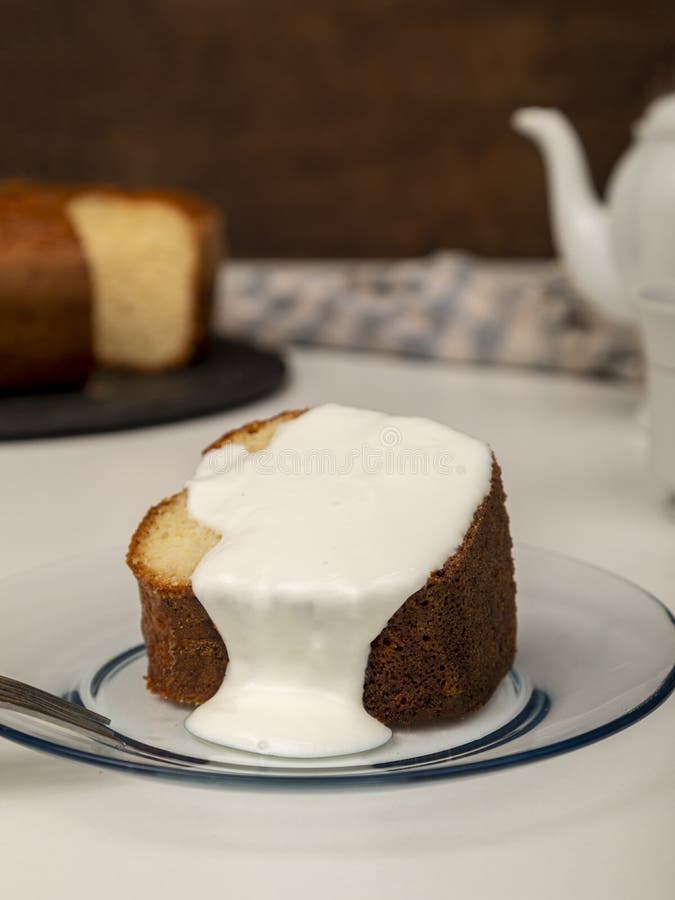 Natural Yogurt Cake with Cinnamon Stock Image Image of butter, pastry