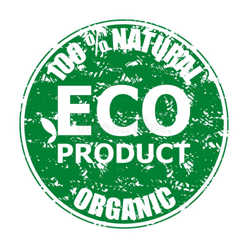 Naturalnego eco produktu organicznie pieczątka ilustracja wektor Naturalnego eco produktu organicznie pieczątka ilustracja wektor
