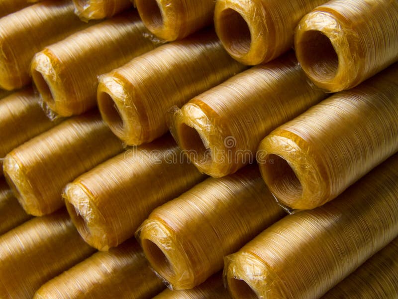 Synthetic transparent sausage casing background. Synthetic transparent sausage casing background