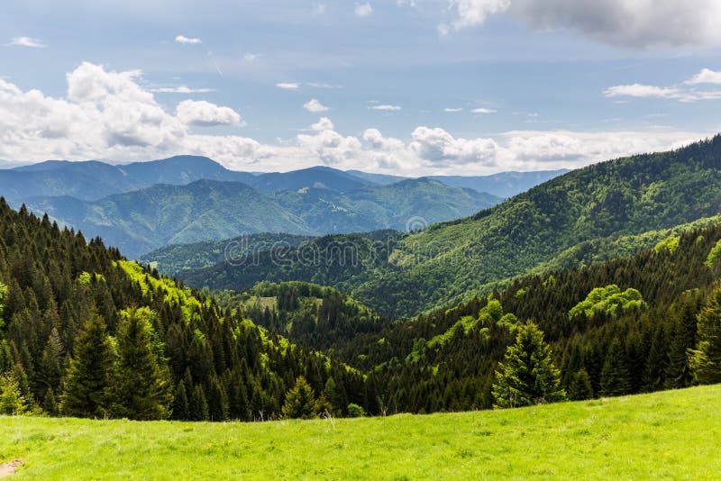 Nature along the cycling way from Malino Brdo to Revuce in Slovakia