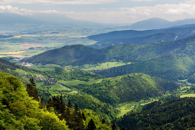 Nature along the cycling way from Malino Brdo to Revuce in Slovakia