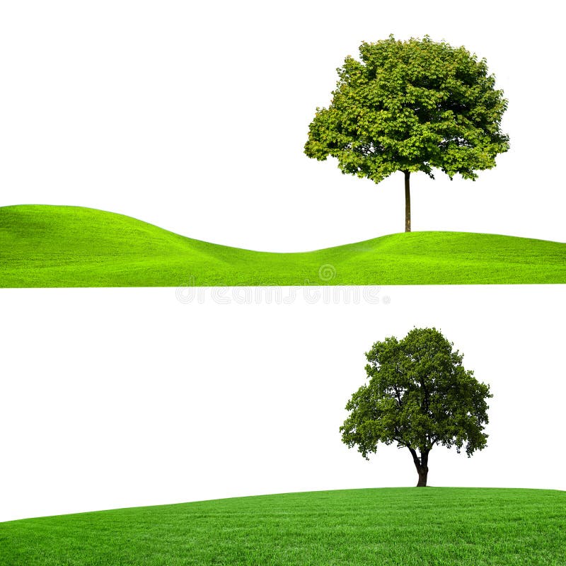 Landscape banners with hills and trees. Landscape banners with hills and trees