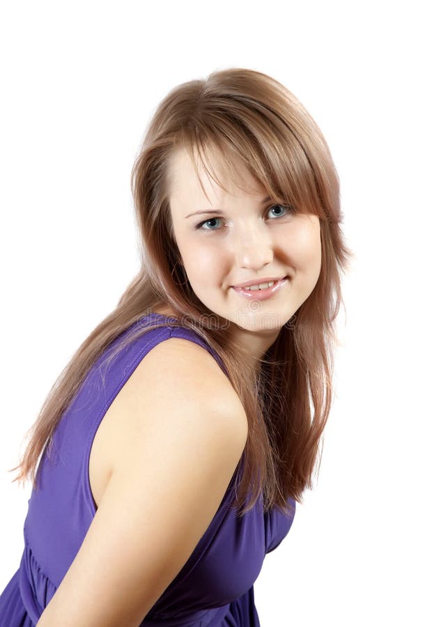 Nature beauty girl stock images