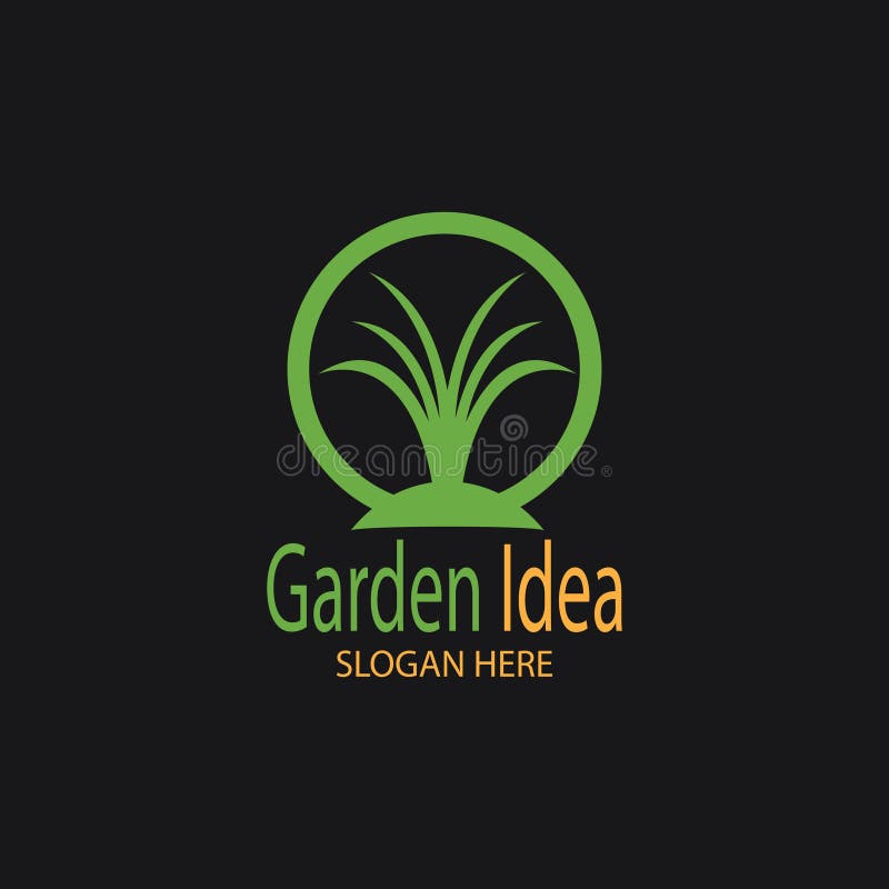Nature Garden Idea Smart Idea Garden Green Idea Logo Design Vector