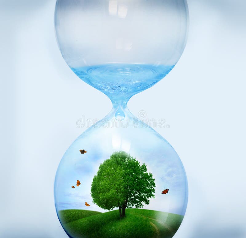 Nature in Hourglass stock photos
