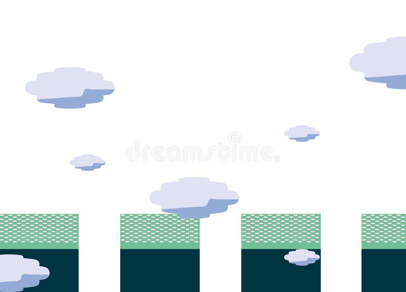 Nature landscape background stock illustration