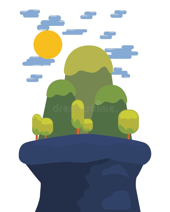 Nature landscape background royalty free illustration
