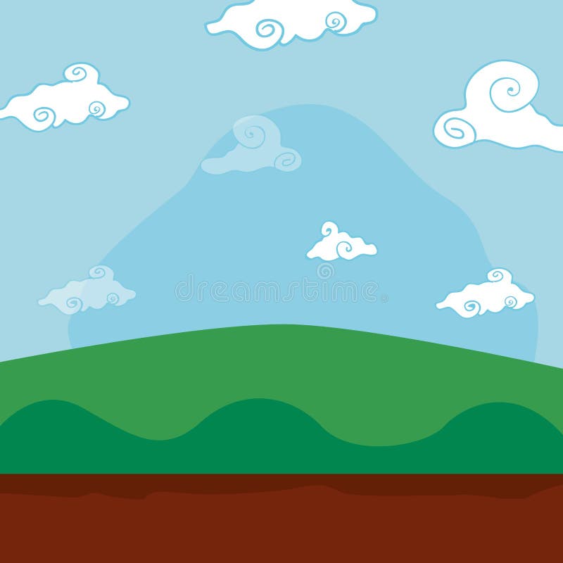 Nature landscape background royalty free illustration
