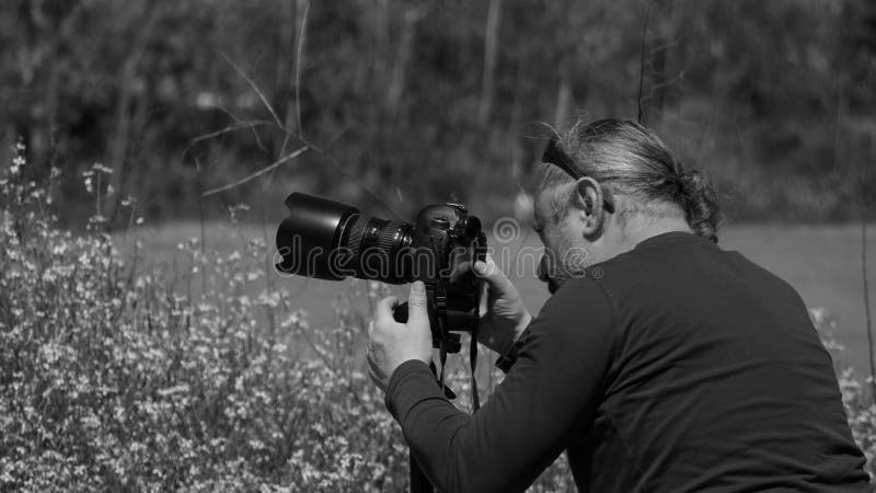 Nature Photographer in Field