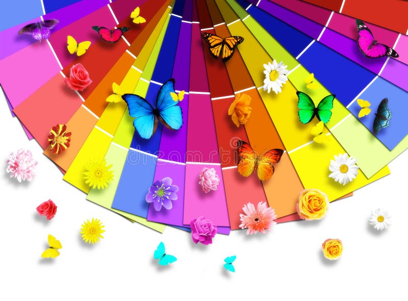 Nature's color palette royalty free illustration