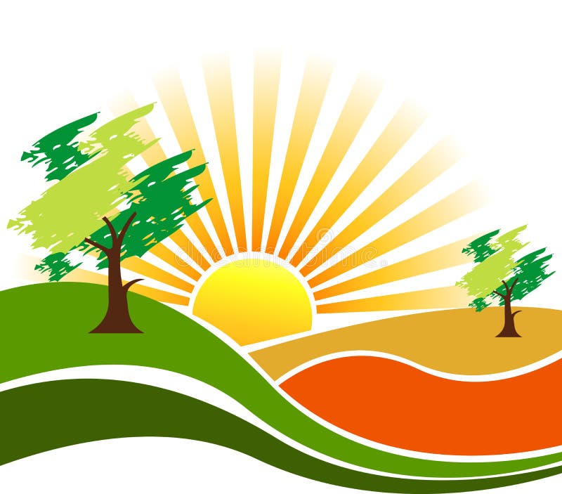 Nature scenes royalty free illustration