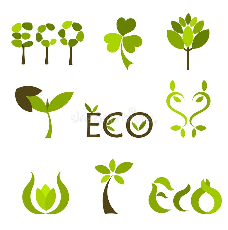 Nature vector symbols or logos