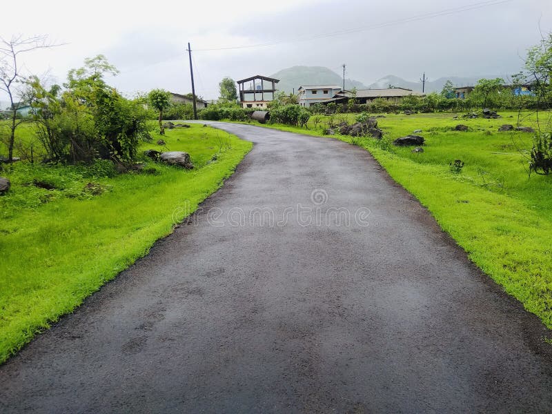 Nature Village Road Stock Image Image Of Farm Village 152701289